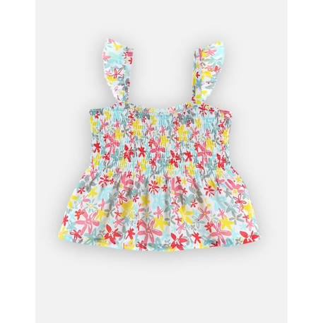 Blouse imprmé fleuri à bretelles ORANGE 1 - vertbaudet enfant 