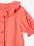 Blouse à colerette en gaze de coton fille corail+écru 3 - vertbaudet enfant 