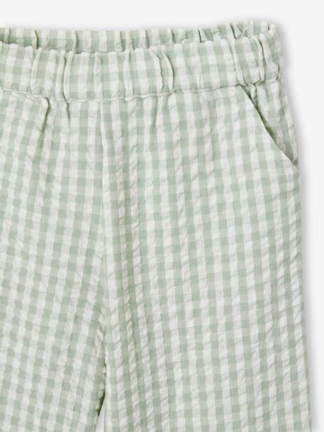 Ensemble fille blouse pantalon 7/8ème vert sauge 6 - vertbaudet enfant 