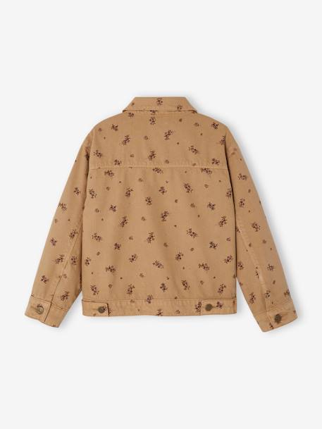 Veste à fleurs fille beige imprimé 2 - vertbaudet enfant 