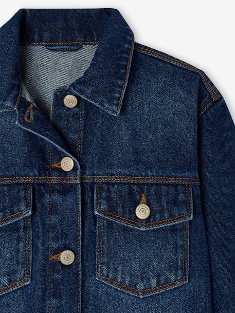 Veste en jean personnalisable fille bleu jean 7 - vertbaudet enfant 
