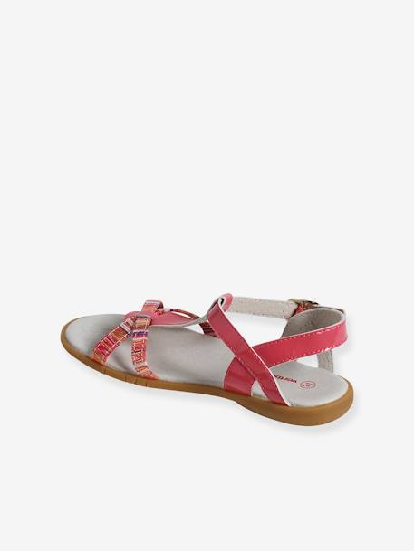 Sandales fantaisie pompons fille lot rose 3 - vertbaudet enfant 
