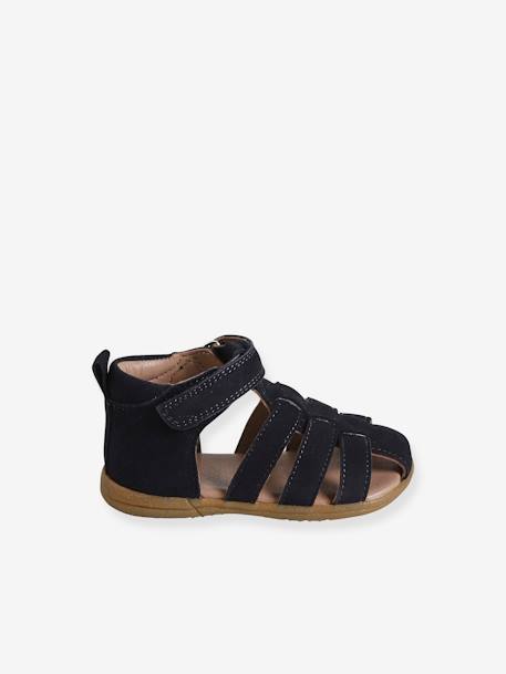 Chaussures premiers pas bébé scratchs lot beige+marine+marron 7 - vertbaudet enfant 