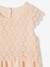 Robe cérémonie fille effet 2 en 1 haut en macramé ivoire+rose nude 14 - vertbaudet enfant 
