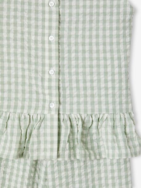 Ensemble fille blouse pantalon 7/8ème vert sauge 5 - vertbaudet enfant 