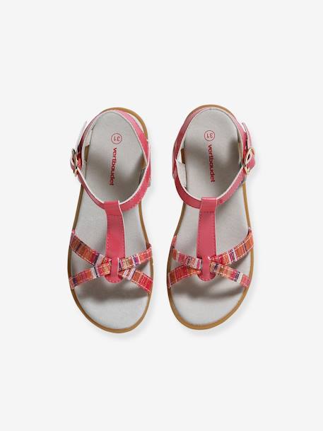 Sandales fantaisie pompons fille lot rose 4 - vertbaudet enfant 