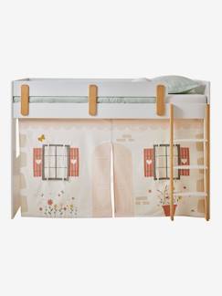 Chambre et rangement-Tente de lit Cottage pour lit mezzanine mi hauteur ligne EVEREST