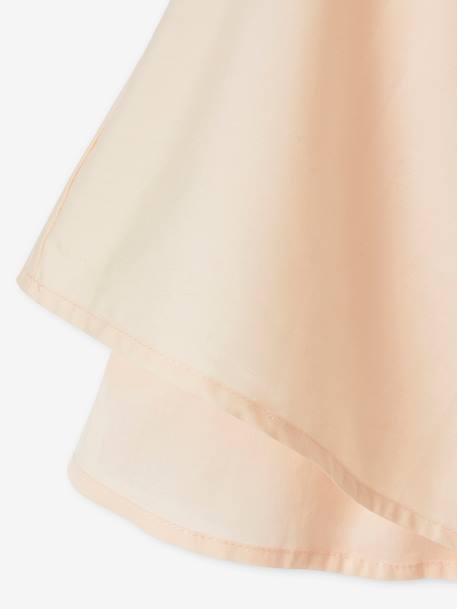 Robe cérémonie fille effet 2 en 1 haut en macramé ivoire+rose nude 15 - vertbaudet enfant 