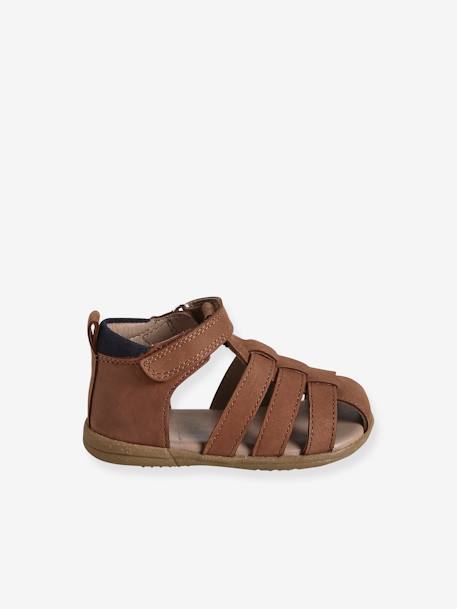Chaussures premiers pas bébé scratchs lot beige+marine+marron 12 - vertbaudet enfant 