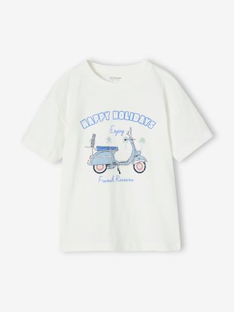 Tee-shirt motif scooter garçon. blanc 1 - vertbaudet enfant 