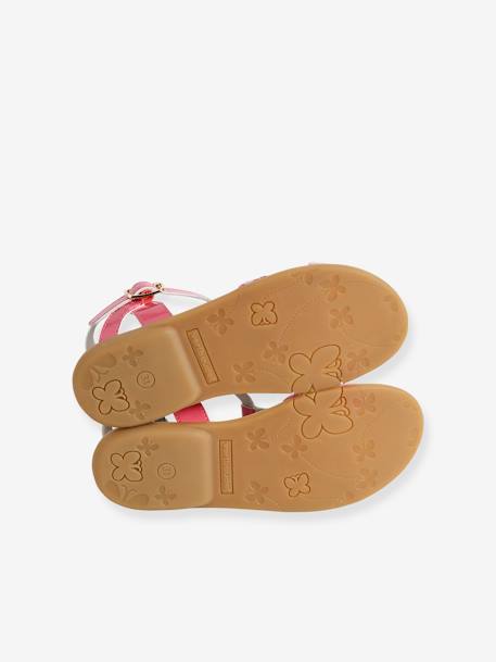 Sandales fantaisie pompons fille lot rose 5 - vertbaudet enfant 