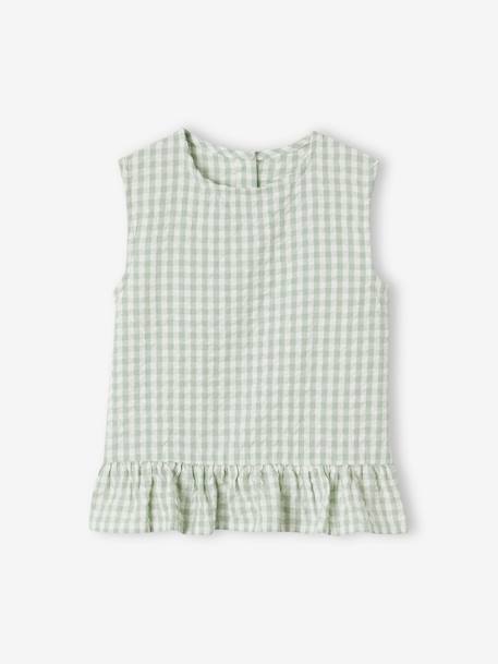 Ensemble fille blouse pantalon 7/8ème vert sauge 2 - vertbaudet enfant 