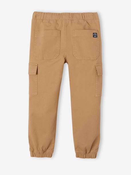 Pantalon garçon battle facile à enfiler bleu glacier+kaki foncé+taupe 19 - vertbaudet enfant 