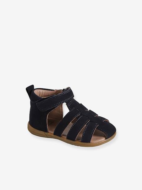 Chaussures premiers pas bébé scratchs lot beige+marine+marron 6 - vertbaudet enfant 