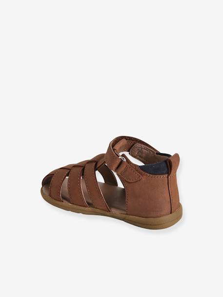 Chaussures premiers pas bébé scratchs lot beige+marine+marron 13 - vertbaudet enfant 