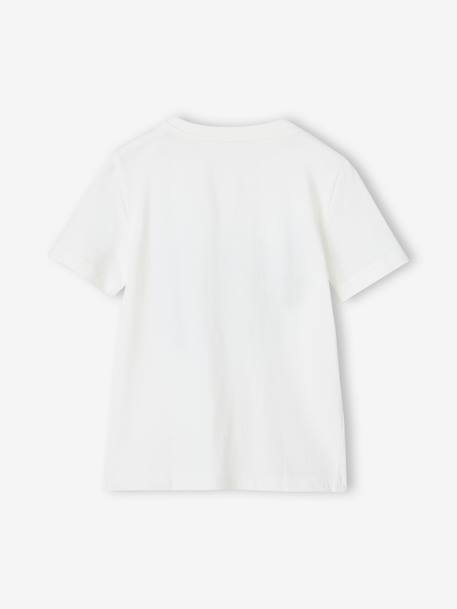 T-shirt imprimé Basics garçon manches courtes blanc+BLEU AQUA+bleu nuit+bleu roi+jaune+menthe+vert sauge 3 - vertbaudet enfant 