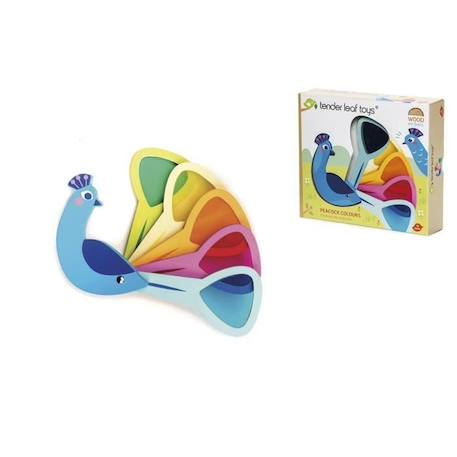 Jouet - Tender Toys - Paon Coloriage Attribut Junior - Couleurs Multiples - Mixte - 3 ans+ ROSE 1 - vertbaudet enfant 