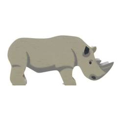 Jouet-Jeux d'imagination-Pack de 6 animaux en bois - Tender Leaf Toys - Rhino gris - Pour enfant de 3 ans et plus