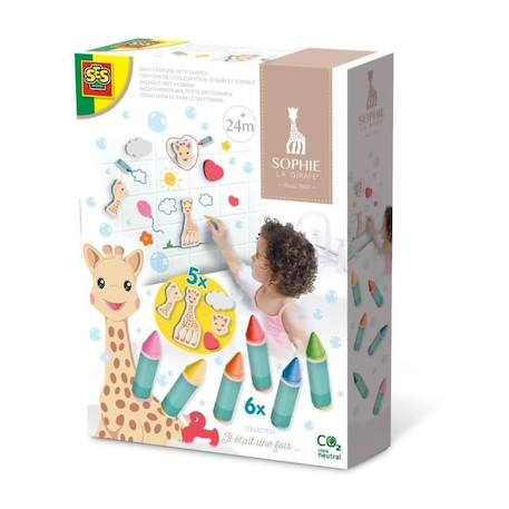 Sophie la girafe - Crayons de couleur pour le bain et formes BLANC 1 - vertbaudet enfant 