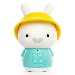 Veilleuse musicale Baby Bunny Bleu - Alilo - Bluetooth - Oreilles lumineuses en silicone souple  - vertbaudet enfant