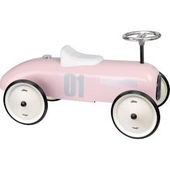 Jouet-Jeux de plein air-Porteur voiture vintage rose tendre - VILAC - 4 roues - Pour enfants à partir de 18 mois