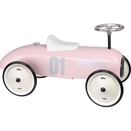 Porteur voiture vintage rose tendre - VILAC - 4 roues - Pour enfants à partir de 18 mois ROSE 1 - vertbaudet enfant 