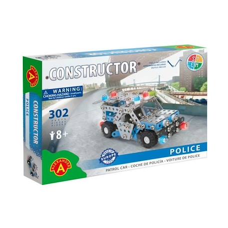 Alexander Toys - Constructor Police Patrol - Voiture de Police - ALEXANDER TOYS GRIS 1 - vertbaudet enfant 