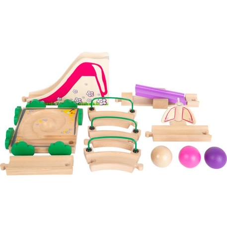 Circuit à boules Junior - Small Foot Company - Legler - Multicolore - Pour enfants dès 12 mois BLANC 2 - vertbaudet enfant 