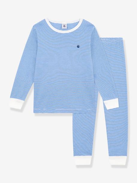 Pyjama rayé PETIT BATEAU bleu 1 - vertbaudet enfant 