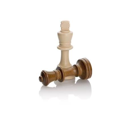 Pièces d'échecs en bois Cayro - Roi de 8,89 cm de haut BLANC 2 - vertbaudet enfant 