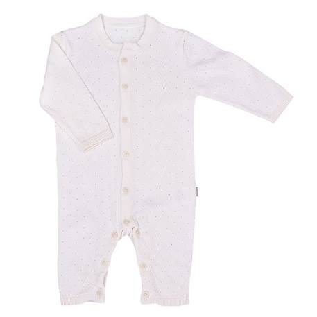 Combinaison bébé en tricot de coton bio BEIGE+BLEU+BLEU+ROSE 8 - vertbaudet enfant 