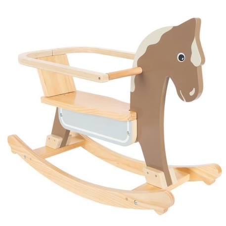 Cheval à bascule avec siège en bois - Small foot company - LEGLER - Blanc - Pour enfant dès 12 mois BLANC 1 - vertbaudet enfant 