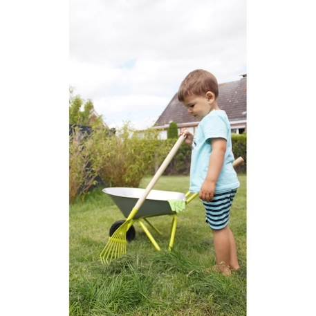 jouet pour enfant Brouette en métal avec outils de jardin GRIS 4 - vertbaudet enfant 