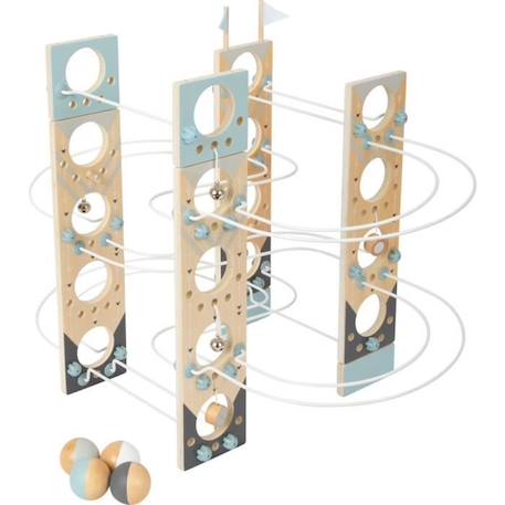 Circuit à boules modulaire - SMALL FOOT - LEGLER - Design scandinave - Jouet de construction et circuit à billes BLANC 1 - vertbaudet enfant 