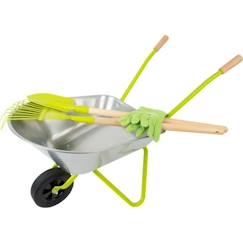 -jouet pour enfant Brouette en métal avec outils de jardin