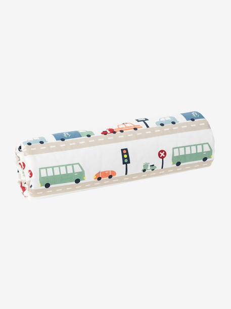 Drap-housse enfant AUTO-CITY beige grisé imprimé 4 - vertbaudet enfant 