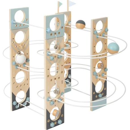 Circuit à boules modulaire - SMALL FOOT - LEGLER - Design scandinave - Jouet de construction et circuit à billes BLANC 2 - vertbaudet enfant 