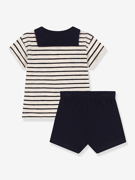 Ensemble 2 pièces PETIT BATEAU beige chiné 2 - vertbaudet enfant 