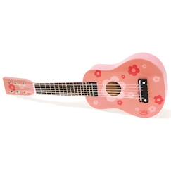 Jouet-VILAC - Guitare d'enfant à motifs fleurs - en bois