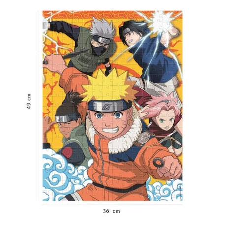 Nathan - Puzzle 250 pièces - Naruto à l'académie des ninjas JAUNE 6 - vertbaudet enfant 