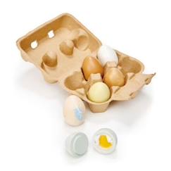 -Oeufs en bois - Tender Leaf Toys - DAM - 3 ans - Mixte - jaune - Enfant