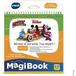 Jouet-Jeux éducatifs-Livre Interactif Magibook - Mickey et ses Amis - VTECH - Niveau 1 - 32 pages illustrées