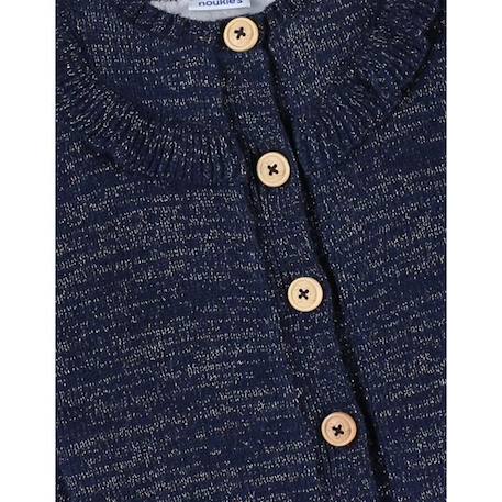 Cardigan Tricoloudoux®® à volants BLEU 3 - vertbaudet enfant 