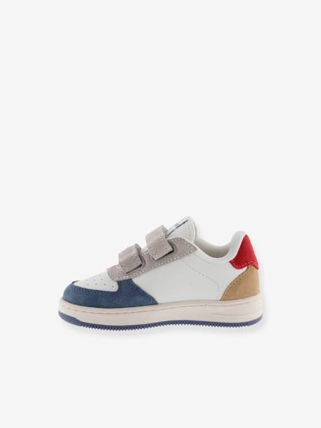 Baskets enfant Tiempo Tiras Serraje Multicolor bleu jean+rose 3 - vertbaudet enfant 