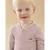 T-shirt henley manches longues en jersey rayé BLANC 2 - vertbaudet enfant 