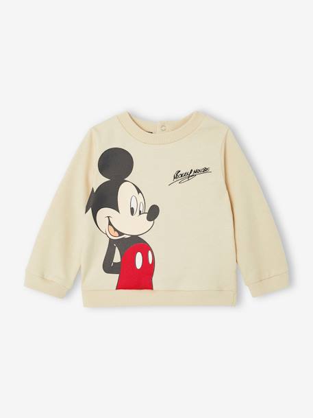 Sweat-shirt bébé Disney® Mickey écru 1 - vertbaudet enfant 