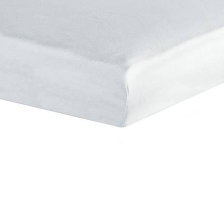 Protège-matelas 70x140 cm imperméable en coton et polyester blanc