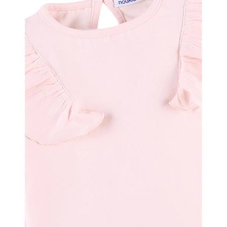 Blouse maille manches longues à volants ROSE 3 - vertbaudet enfant 