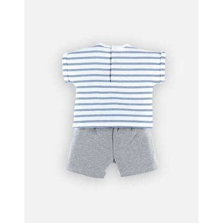 Set t-shirt + short en coton GRIS 4 - vertbaudet enfant 