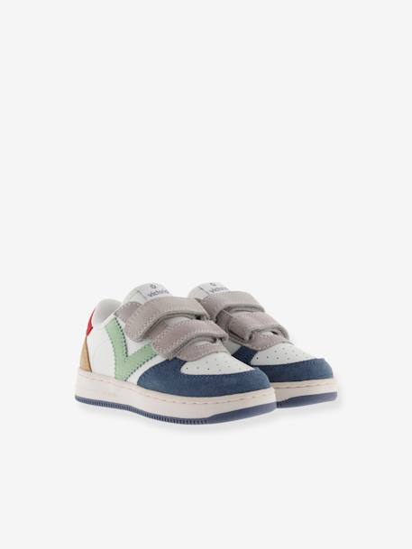 Baskets enfant Tiempo Tiras Serraje Multicolor bleu jean+rose 1 - vertbaudet enfant 